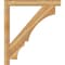 Ekena Millwork Balboa Block Rough Sawn Bracket w/ Offset Brace, Western Red Cedar, 6"W x 42"D x 48"H BKT0604X42X48BOA05RWR - alternate 4